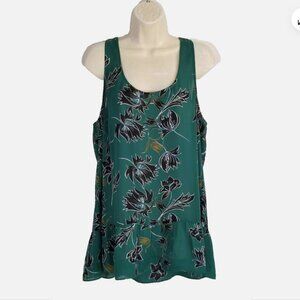 CABI #3276 Zoe Falling Flowers Peplum Tank Top 6598E1M